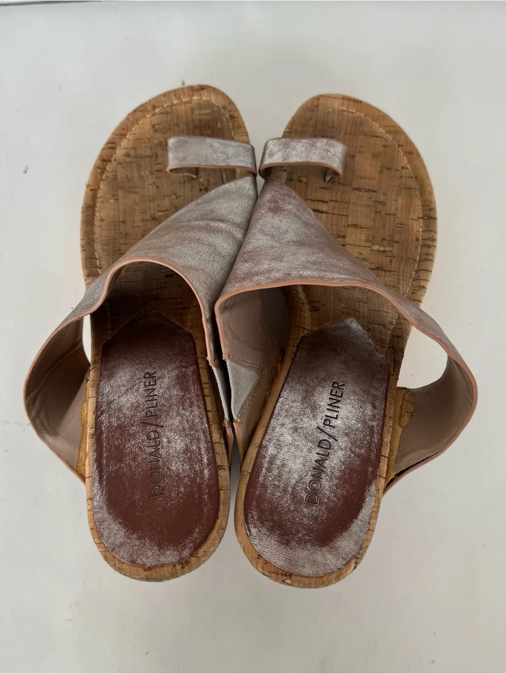 Metallic Donald Pliner Gyer Wedge Sandals Bundle Women's 8.5
